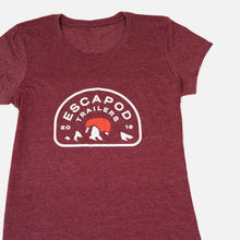 Load image into Gallery viewer, Women's Maroon Sunset Tee
